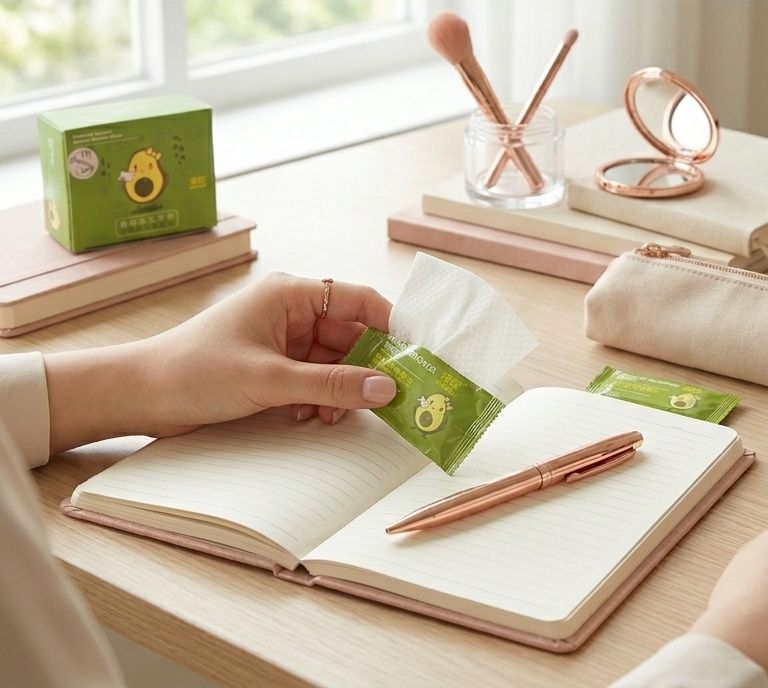 Avocado Wet Wipes Pack (50pcs Pack)