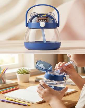 Dual Sip Plastic Bottle