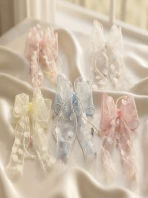 Lace ribbon bows (design 34)