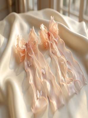 Long organza ribbon bows (design 39)