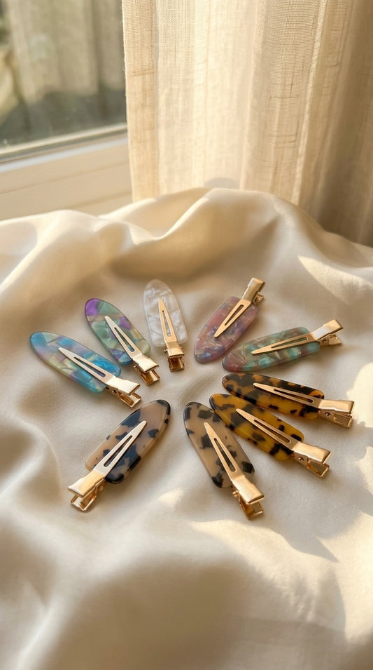 Marble alligator clips