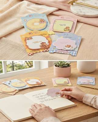 Master Capybara Sticky Notes with Stand