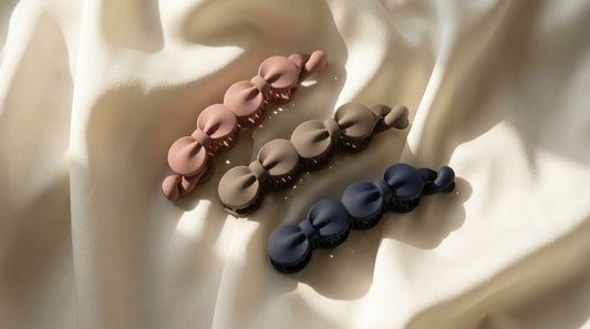 Matte bubble hair barrettes
