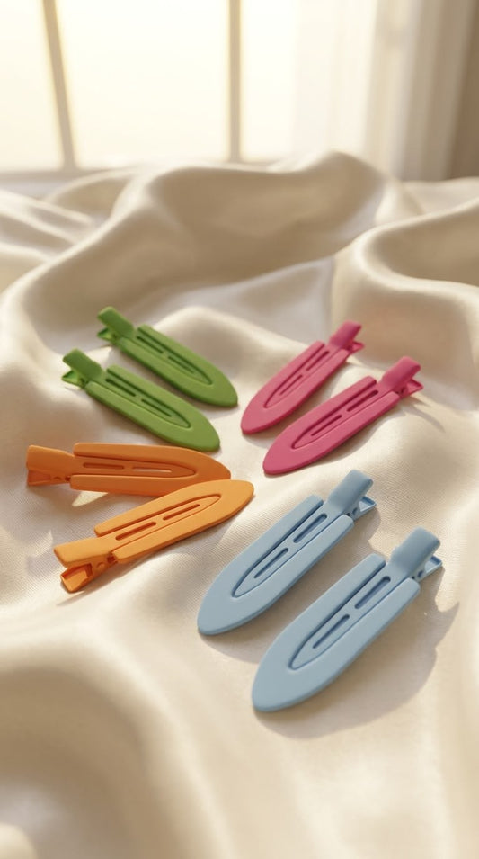 Matte duckbill clips