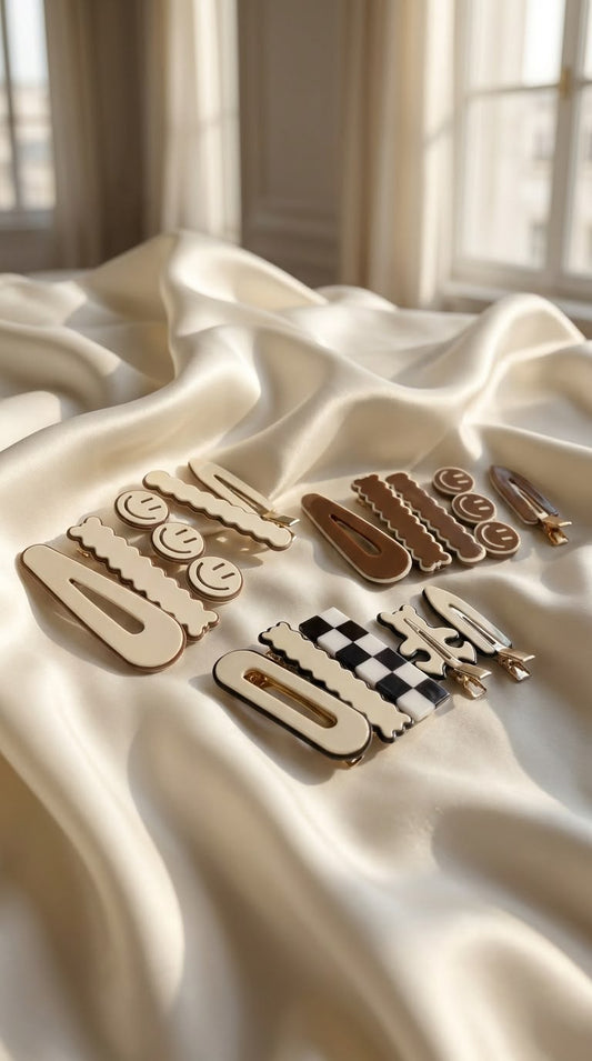 Neutral pattern snap clips