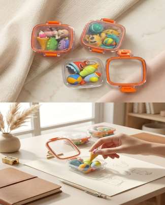 Orange Tiffin Eraser