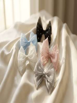 Organza bow clips (design 10)