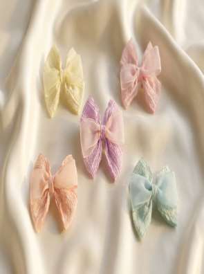 Organza bow clips (design 4)