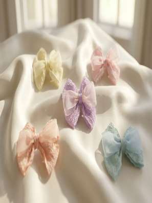Organza bow clips (design 5)