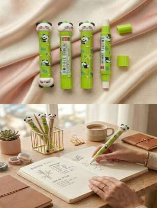 Panda Long Push Eraser