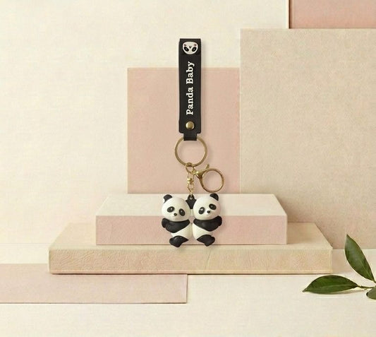Panda Rubber Keychain