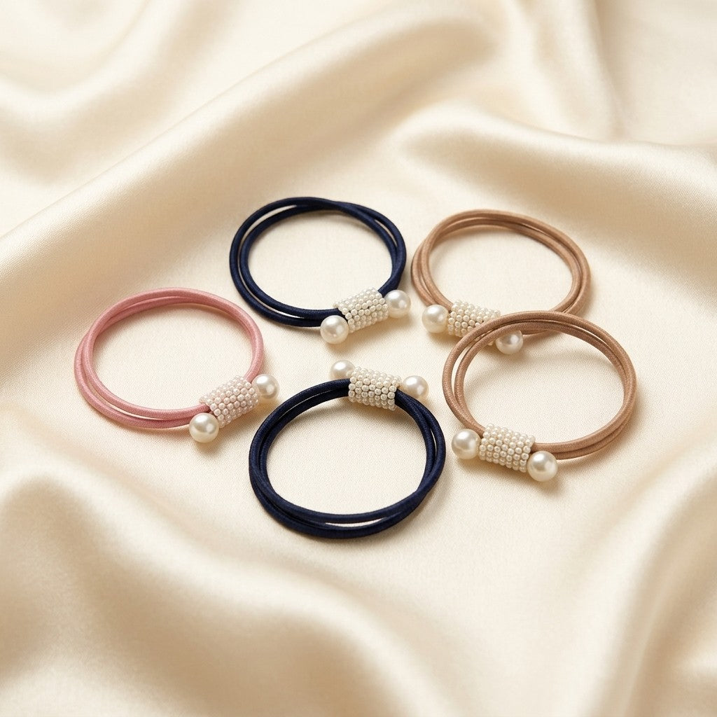 Pearl hair ties