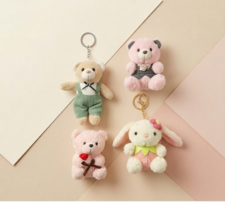 Teddy Plushy Keychain