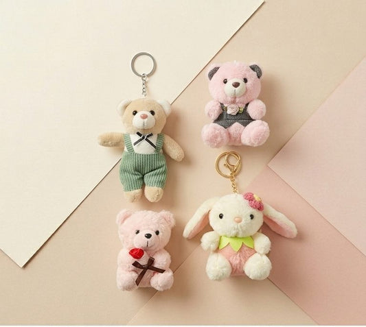 Teddy Plushy Keychain