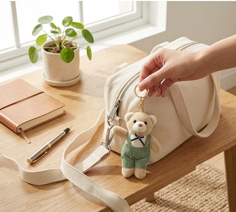 Teddy Plushy Keychain
